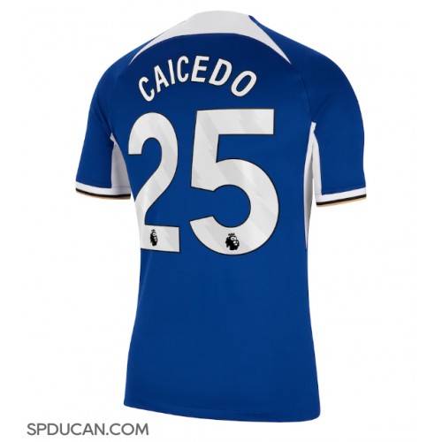 Muški Nogometni Dres Chelsea Moises Caicedo #25 Domaci 2023-24 Kratak Rukav